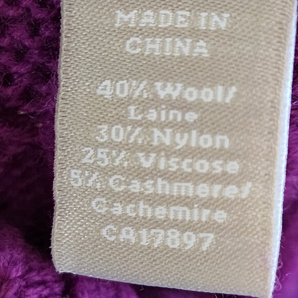 Banana Republic Wool Cashmere Blend Cable Knit Turtleneck Sweater - Picture 5 of 5